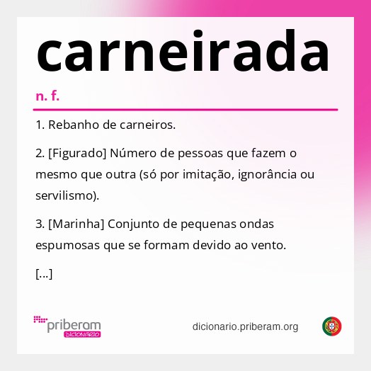 Significado de carneirada