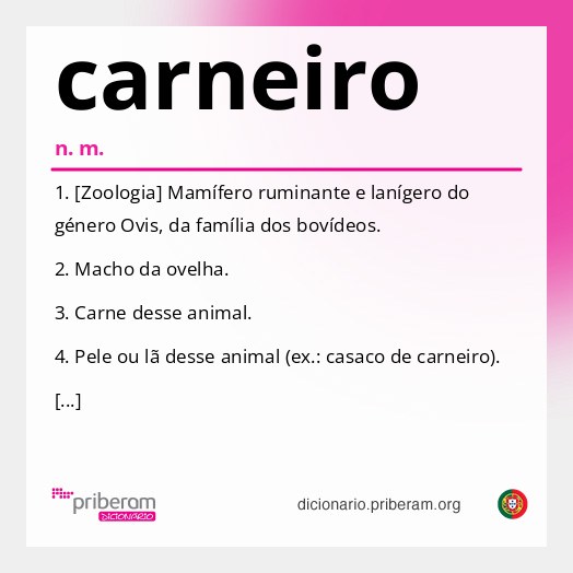 Significado de carneiro