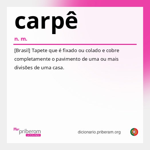 Significado de carpê