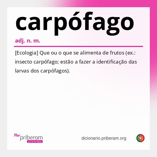 Significado de carpófago