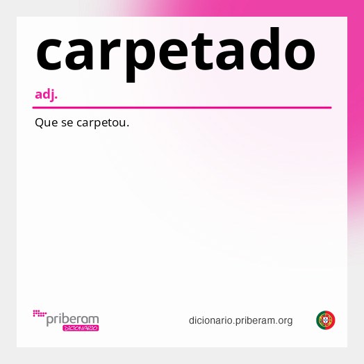 Significado de carpetado