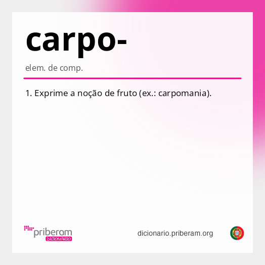 Significado de carpo-