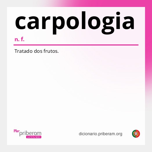 Significado de carpologia