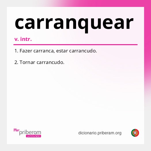 Significado de carranquear