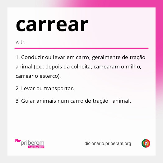 Significado de carrear