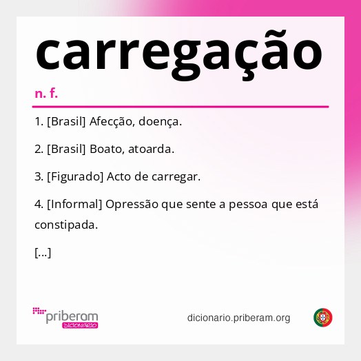 Significado de carregação