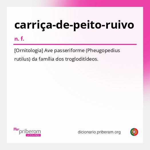 Significado de carriça-de-peito-ruivo