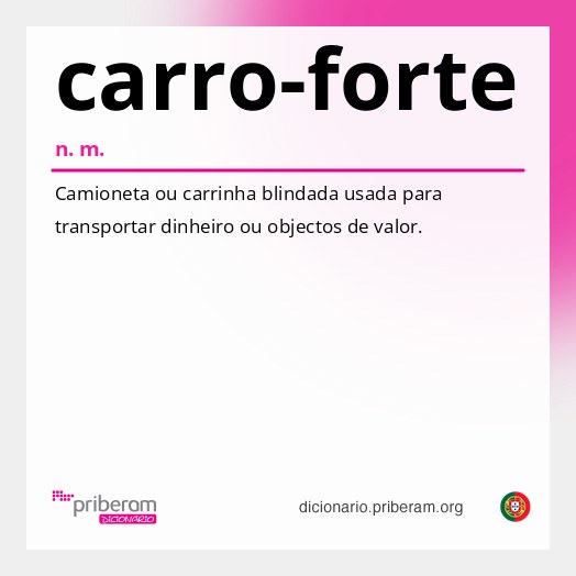 Significado de carro-forte