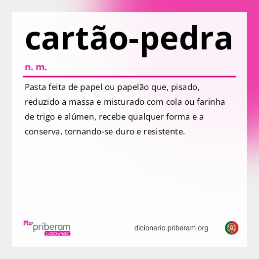 Significado de cartão-pedra