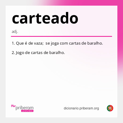 Significado de carteado