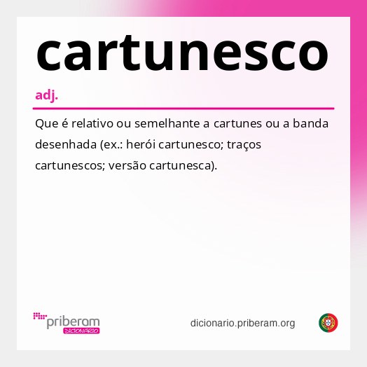 Significado de cartunesco