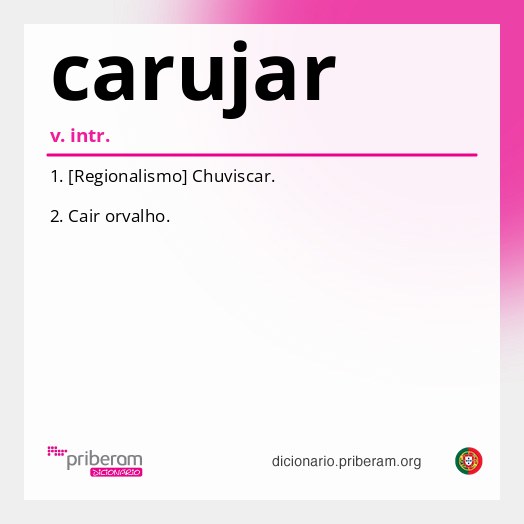 Significado de carujar
