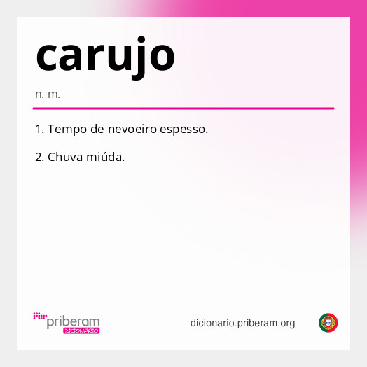 Significado de carujo