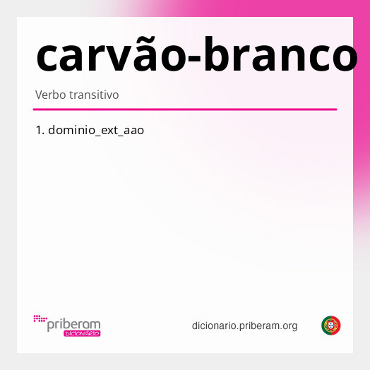 Significado de carvão-branco