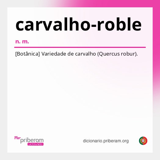 Significado de carvalho-roble
