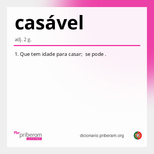 Significado de casável
