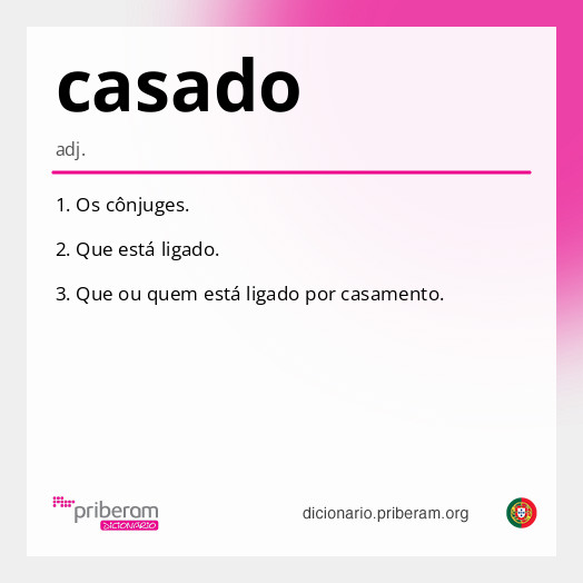 Significado de casado