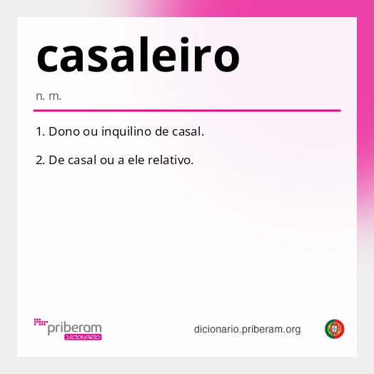 Significado de casaleiro
