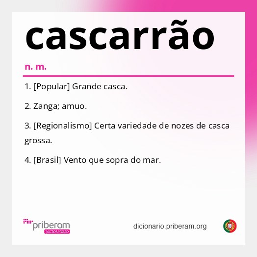 Significado de cascarrão