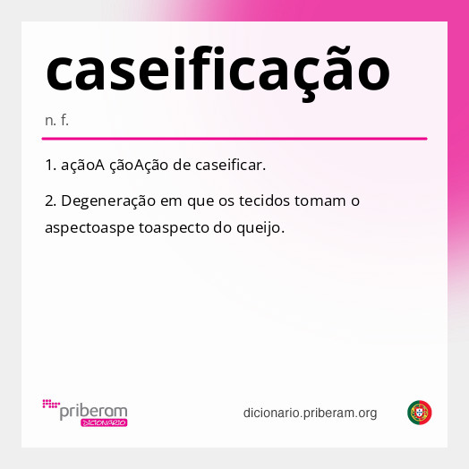 Significado de caseificação