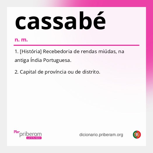 Significado de cassabé