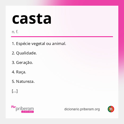 Significado de casta