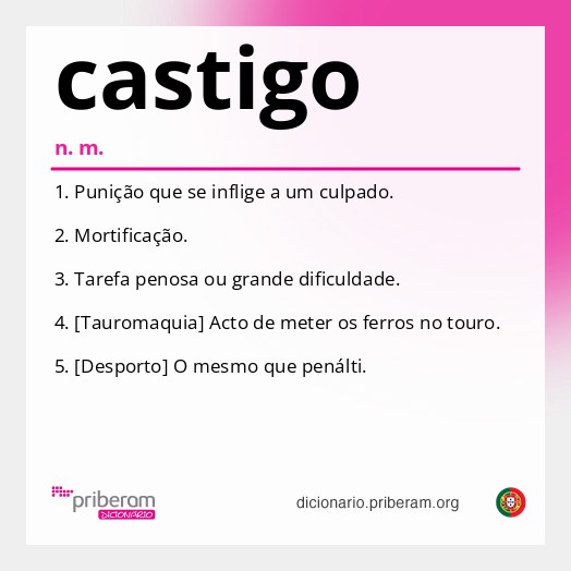 Significado de castigo