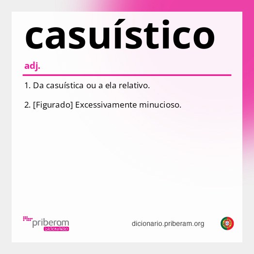 Significado de casuístico