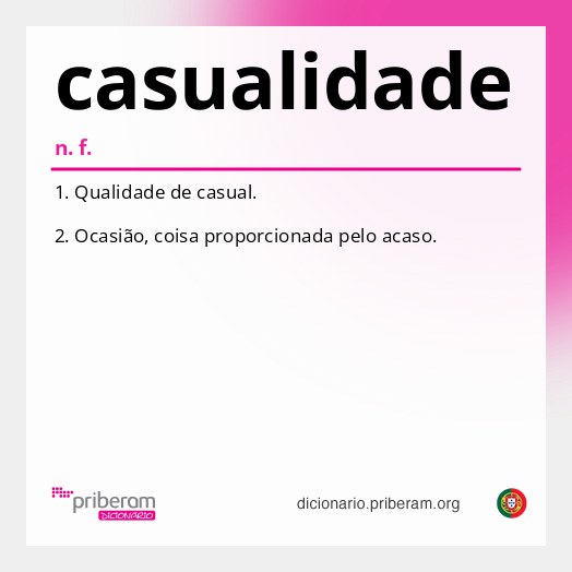 Significado de casualidade