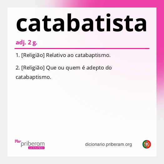 Significado de catabatista