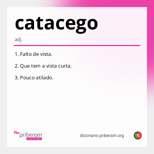 Significado de catacego