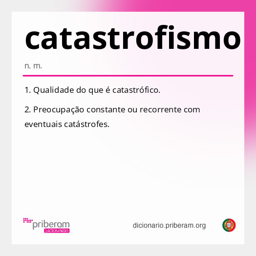 Significado de catastrofismo