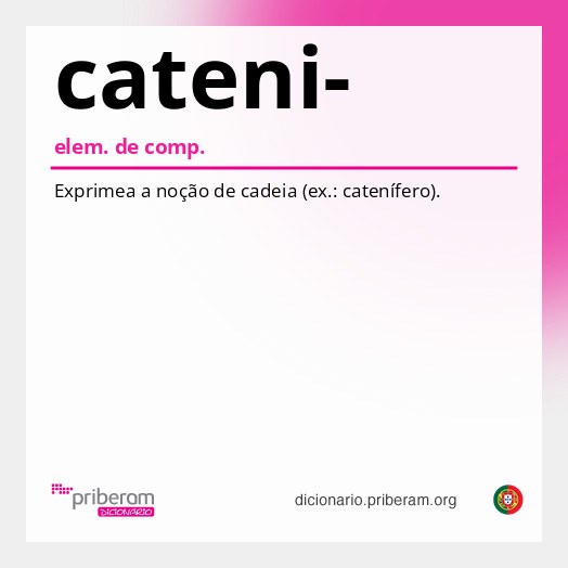 Significado de cateni-
