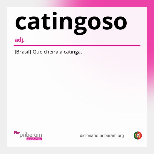 Significado de catingoso