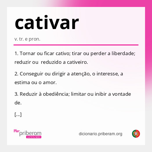 Significado de cativar