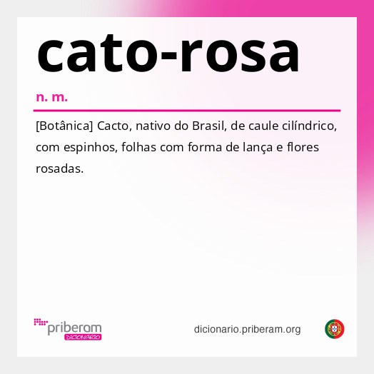 Significado de cato-rosa