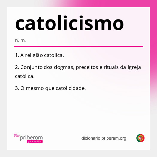 Significado de catolicismo