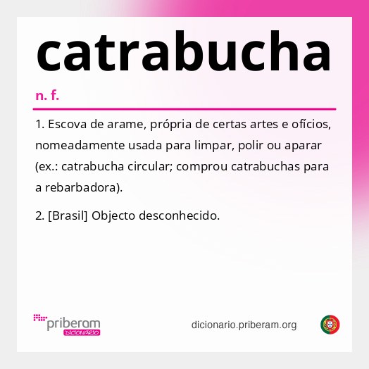 Significado de catrabucha