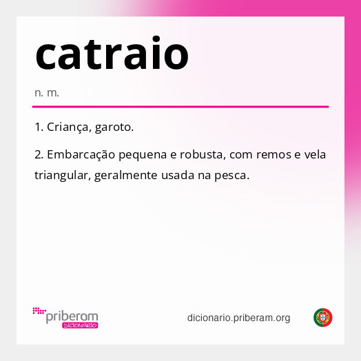 Significado de catraio