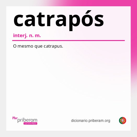 Significado de catrapós
