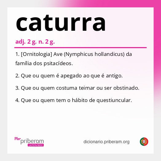Significado de caturra