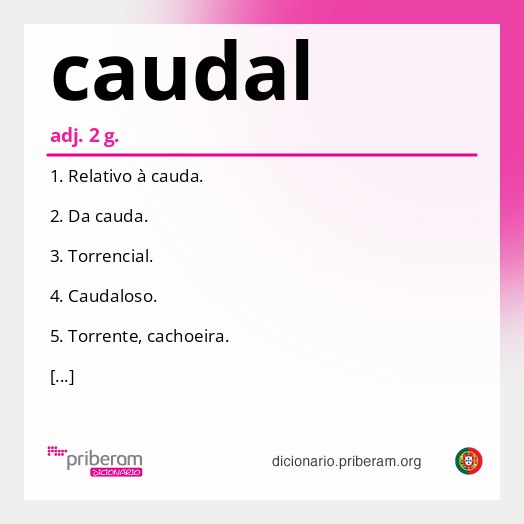 Significado de caudal