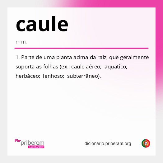 Significado de caule