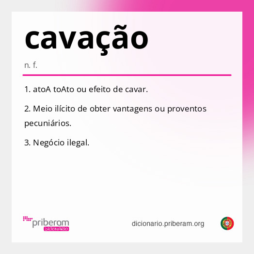 Significado de cavação