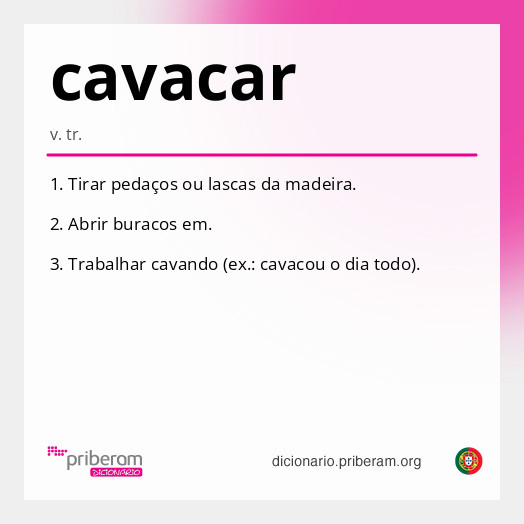 Significado de cavacar