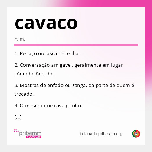 Significado de cavaco