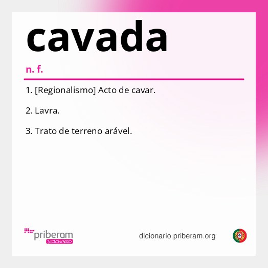 Significado de cavada