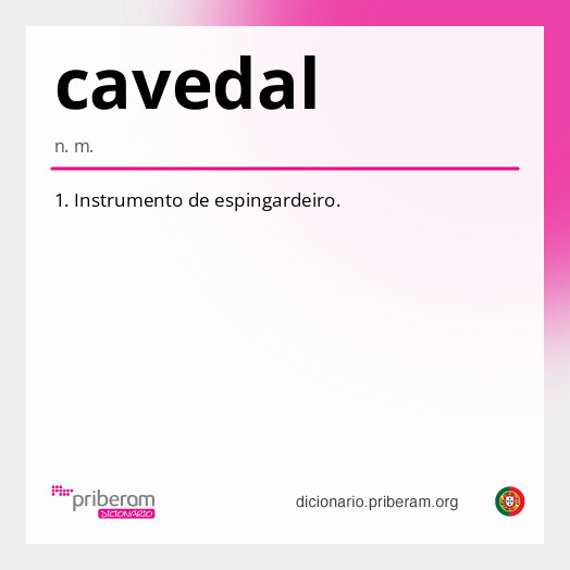 Significado de cavedal