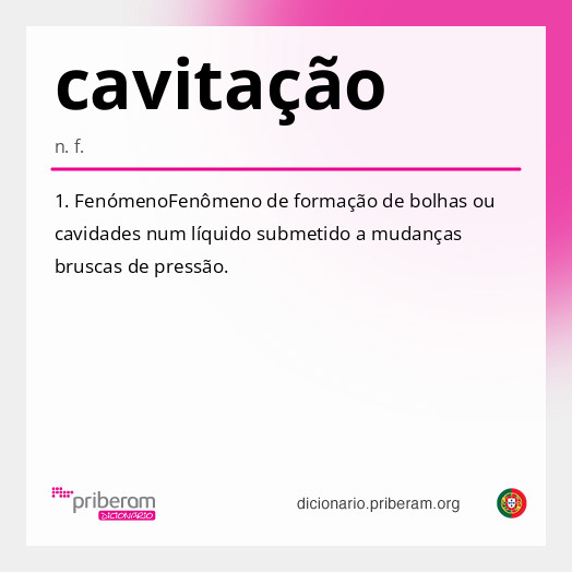 Significado de cavitação