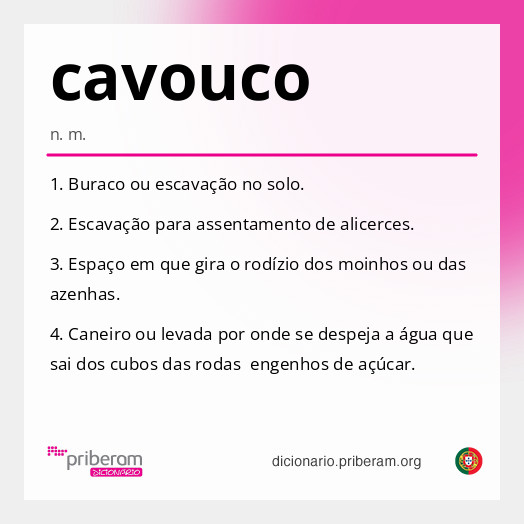 Significado de cavouco